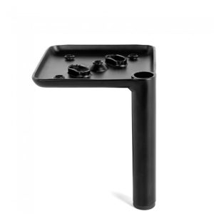 Pata metálica varilla color negro - 1 ud