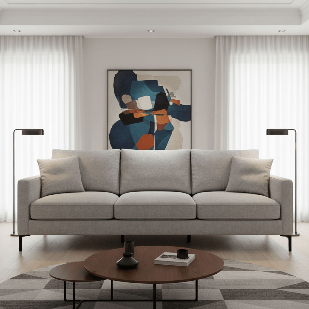 Pata para muebles y sofás en acero negro mate