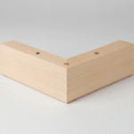 Pie de madera para sofás en escuadra