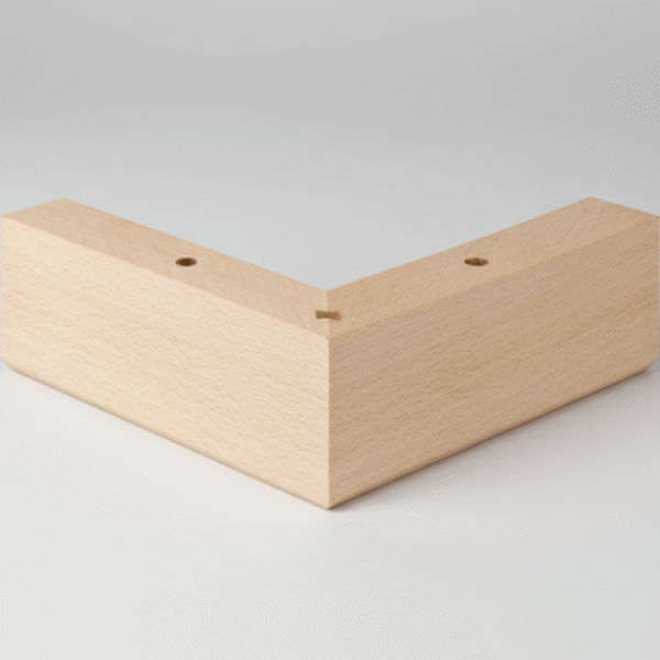 Pie de madera para sofás en escuadra