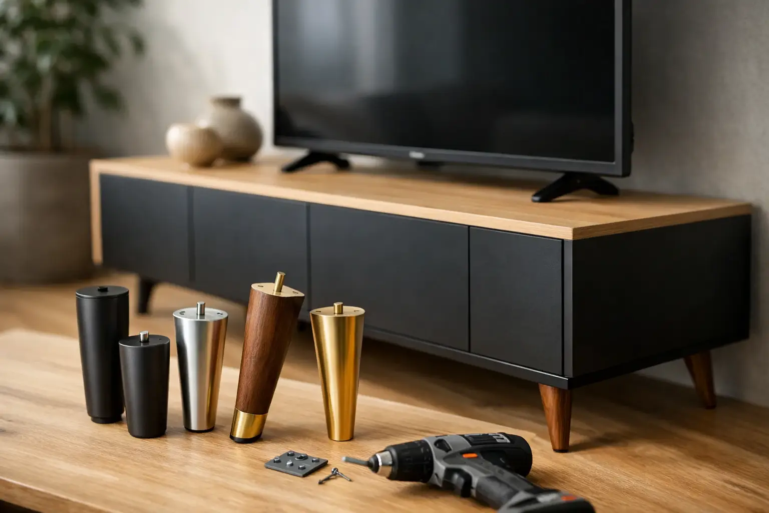 Mejores patas para mueble TV: cómo elegir
