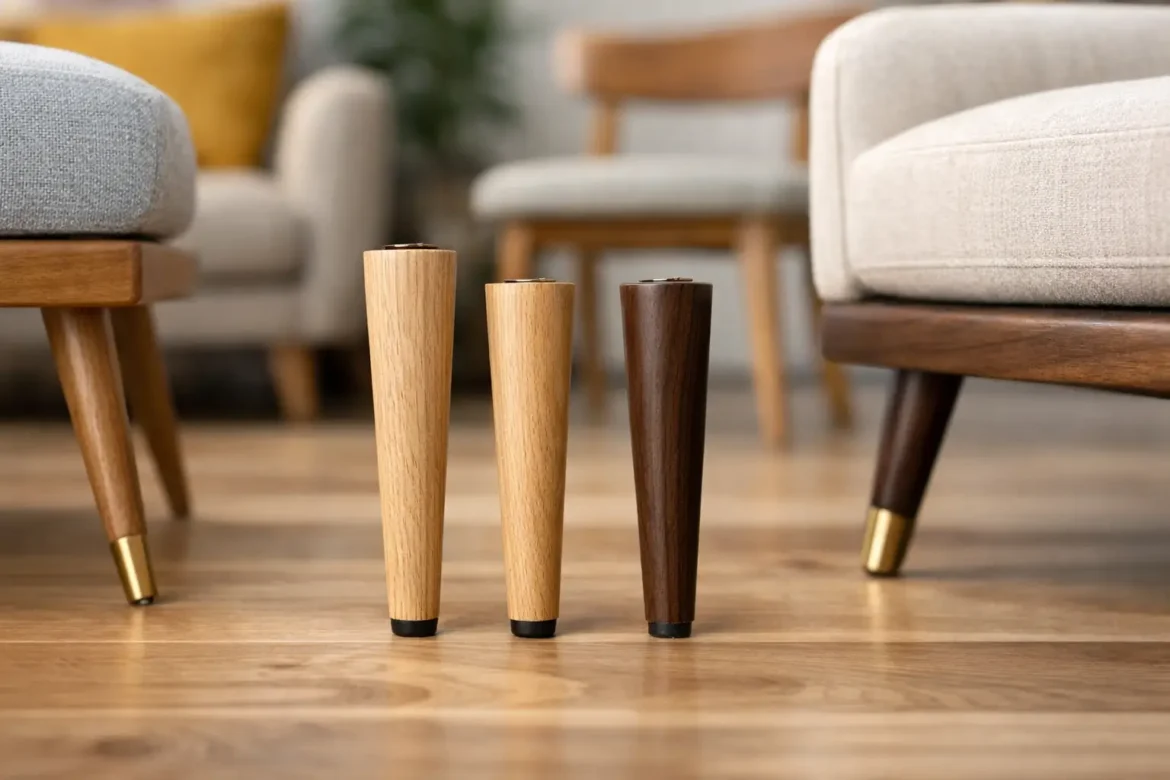Patas cónicas de madera: cómo elegir bien