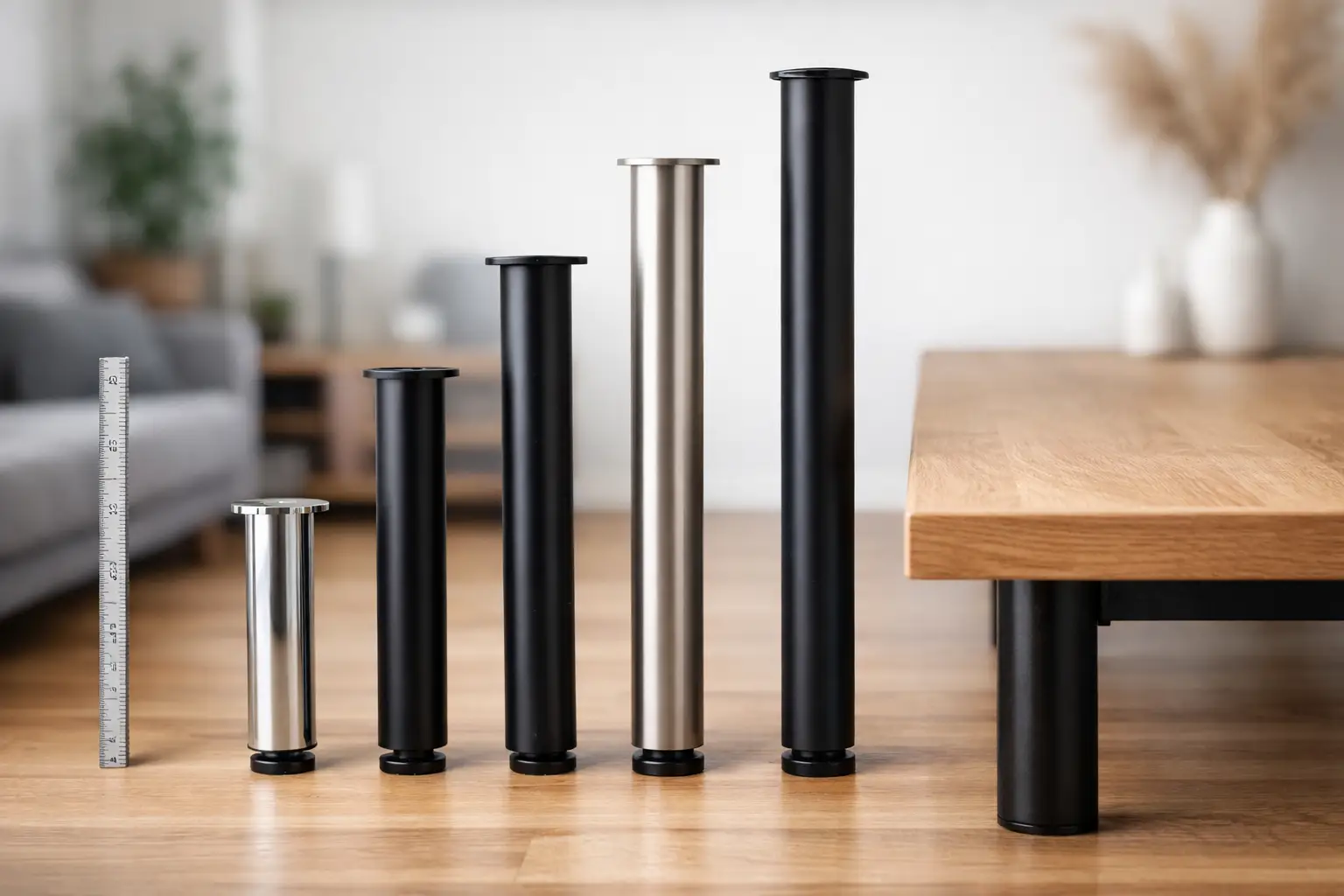 Qué altura de patas de mesa elegir