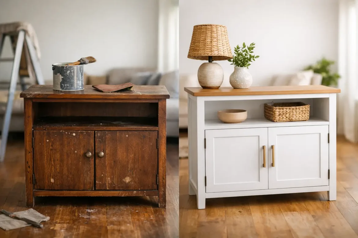 Antes y después: un mueble renovado en casa