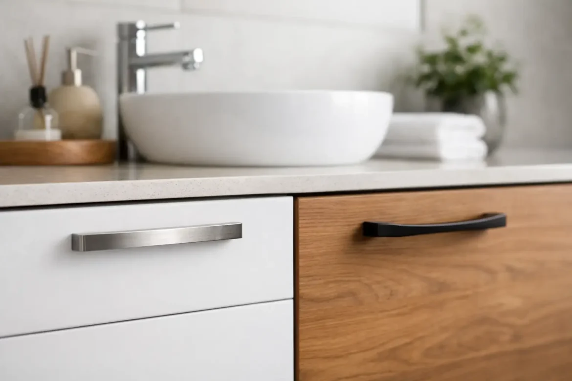 Tiradores para muebles de baño que sí encajan