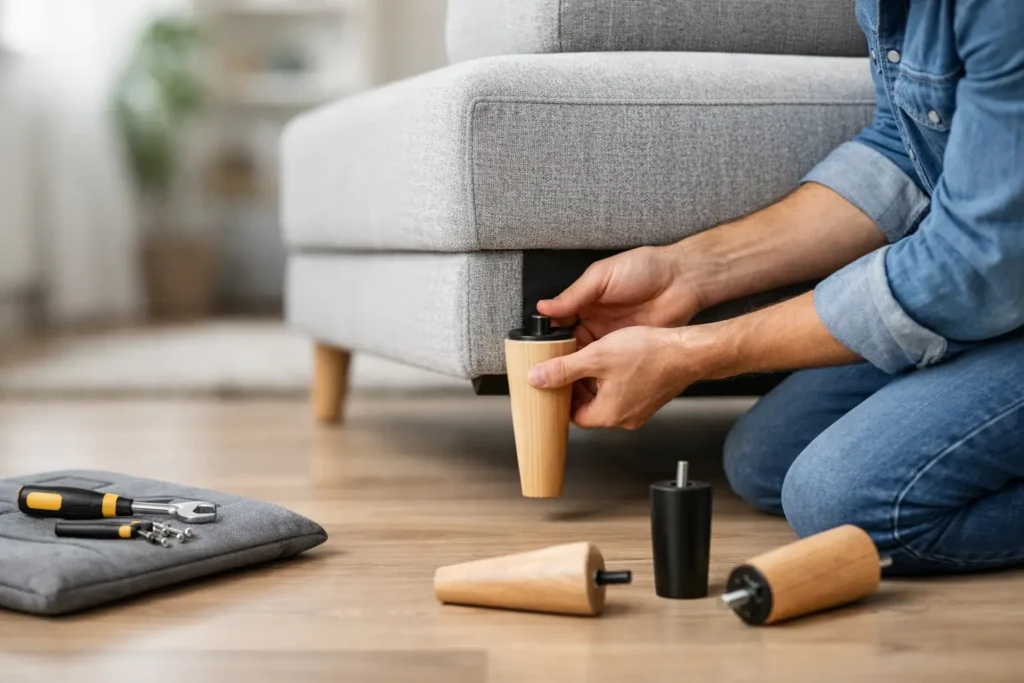 Cómo cambiar patas de sillón en 6 pasos seguros