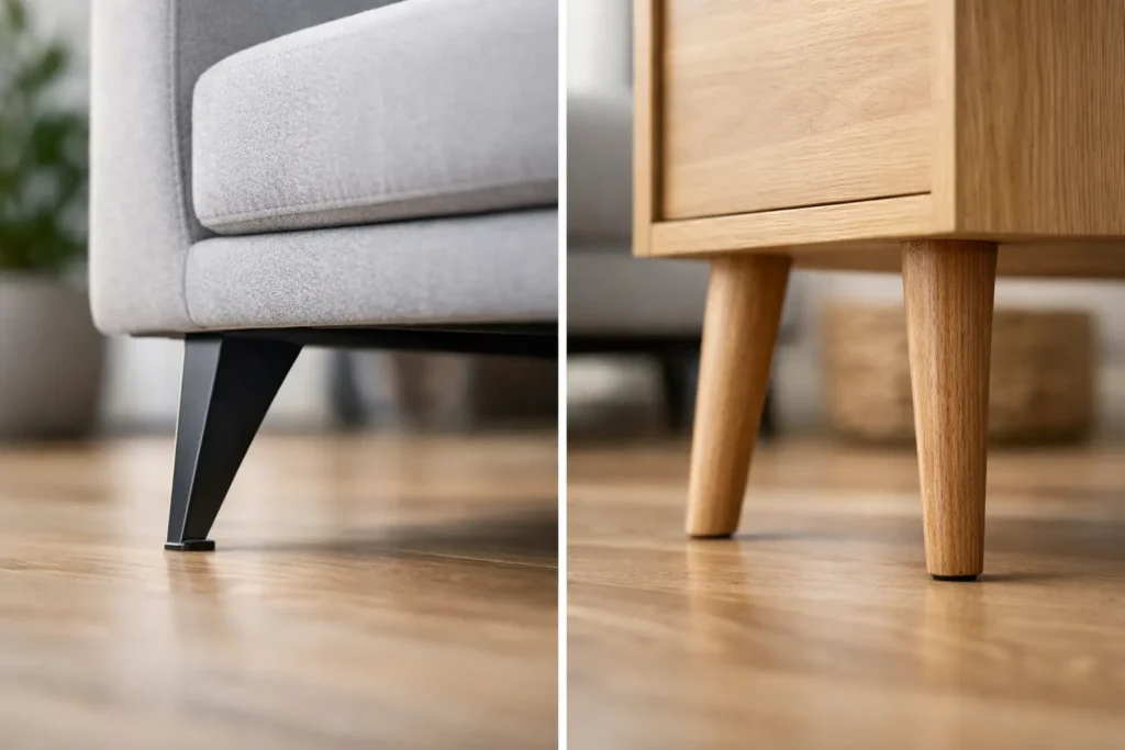 Patas de metal o madera para tus muebles