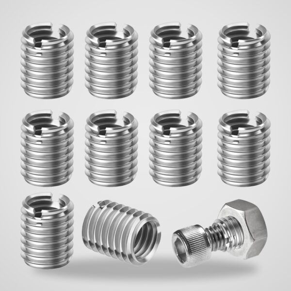 Adaptadores de rosca M8 a M10 de acero inoxidable – 10 uds
