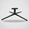Base de acero de 4 brazos con columna para sillón