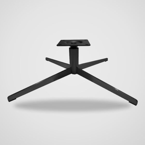 Base de acero de 4 brazos con columna para sillón