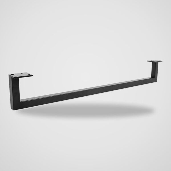 Patas largas tipo patín negras 82 cm con placa 100 × 40 – 2 uds