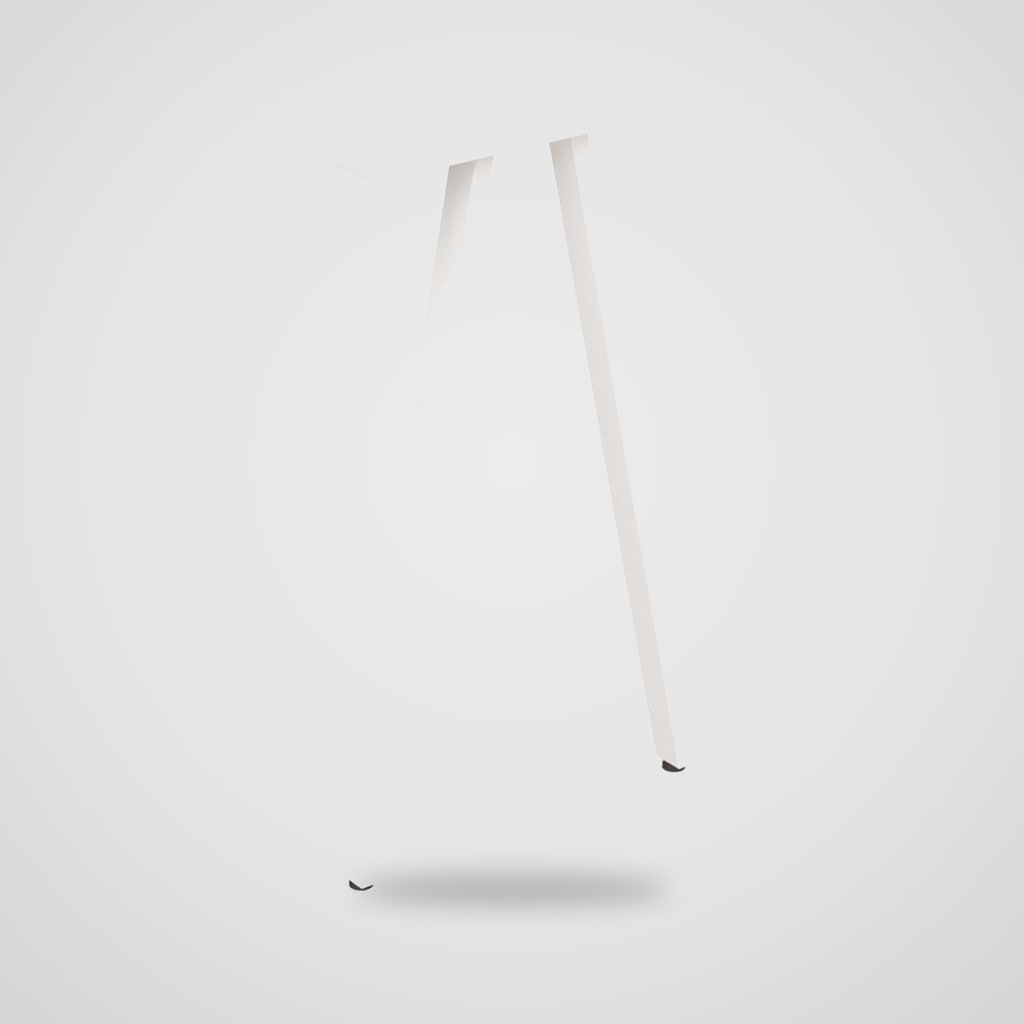 Pata de mesa metálica en V invertida 72 × 41,8 cm para escritorio y comedor
