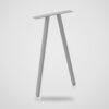 Pata de mesa metálica en V invertida 72 × 41,8 cm para escritorio y comedor