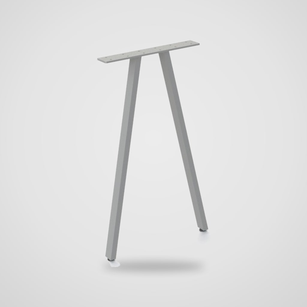 Pata de mesa metálica en V invertida 72 × 41,8 cm para escritorio y comedor