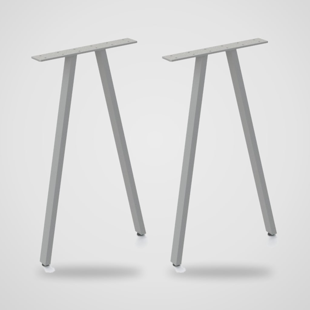 Pata de mesa metálica en V invertida 72 × 41,8 cm para escritorio y comedor