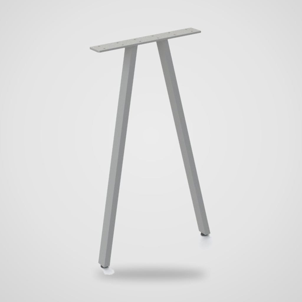 Pata de mesa metálica en V invertida 72 × 41,8 cm para escritorio y comedor