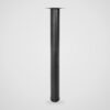 Pata regulable de acero Ø 60 mm para mesa de comedor y escritorio, 71 cm