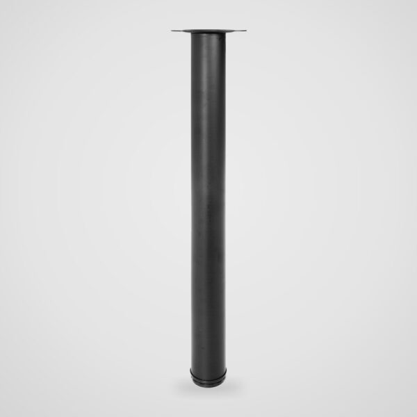 Pata regulable de acero Ø 60 mm para mesa de comedor y escritorio, 71 cm