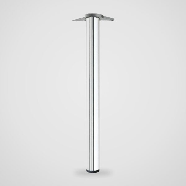 Pata regulable de acero Ø 80 mm para mesa alta y barra, 87 cm