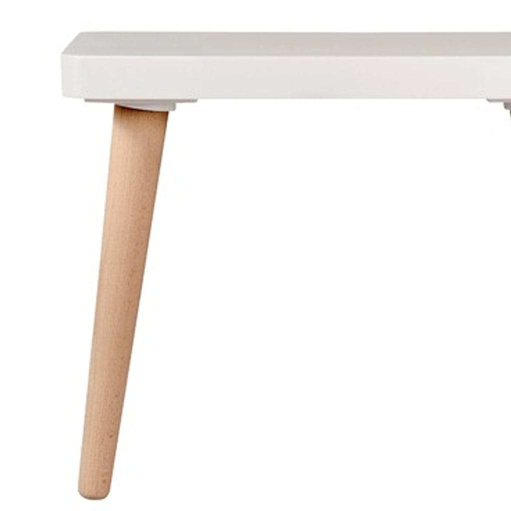 Patas de madera de haya inclinadas con placa – 4 uds