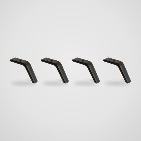 Patas metálicas acodadas para sofá 12,5 cm – 4 uds