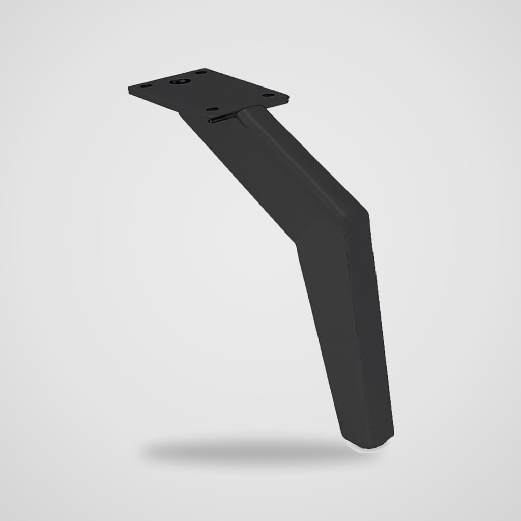 Patas metálicas en ángulo para sofá, 13 y 16 cm – 4 uds
