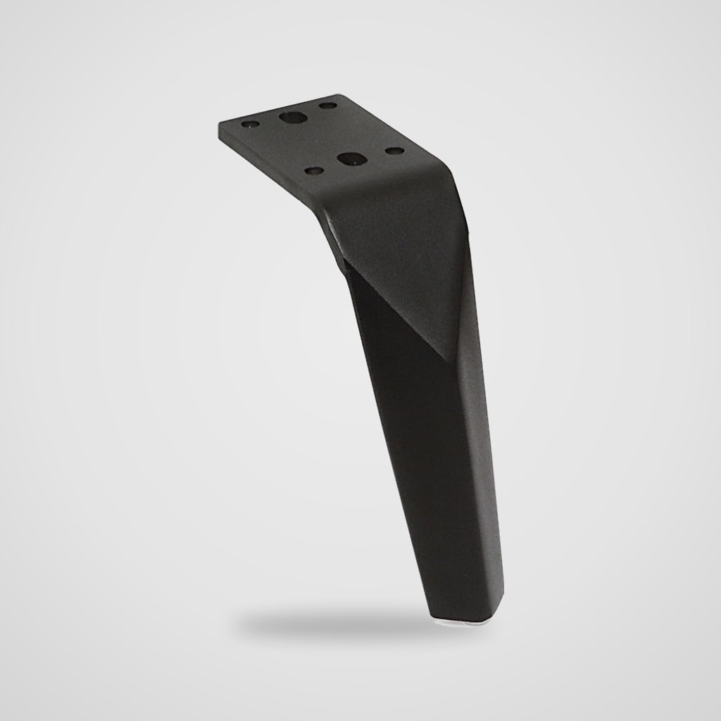 Patas metálicas oblicuas para sofá 15 cm – 4 uds
