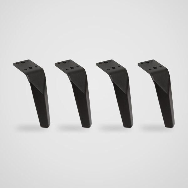 Patas metálicas oblicuas para sofá 15 cm – 4 uds