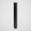 Patas metálicas cuadradas regulables para mesa de comedor, 71 cm negras – 4 uds