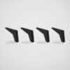 Patas metálicas trapezoidales para sofá 12,5 cm – 4 uds