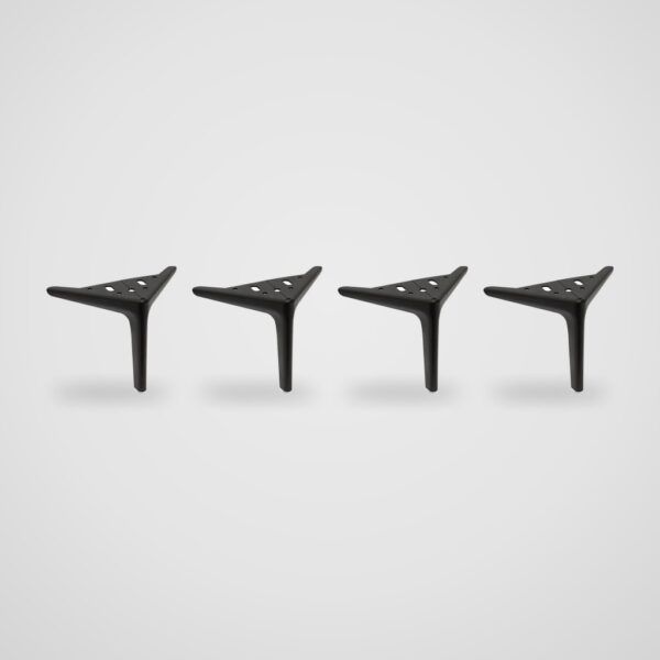 Patas metálicas de trípode para sofá y sillón, 15 cm – 4 uds