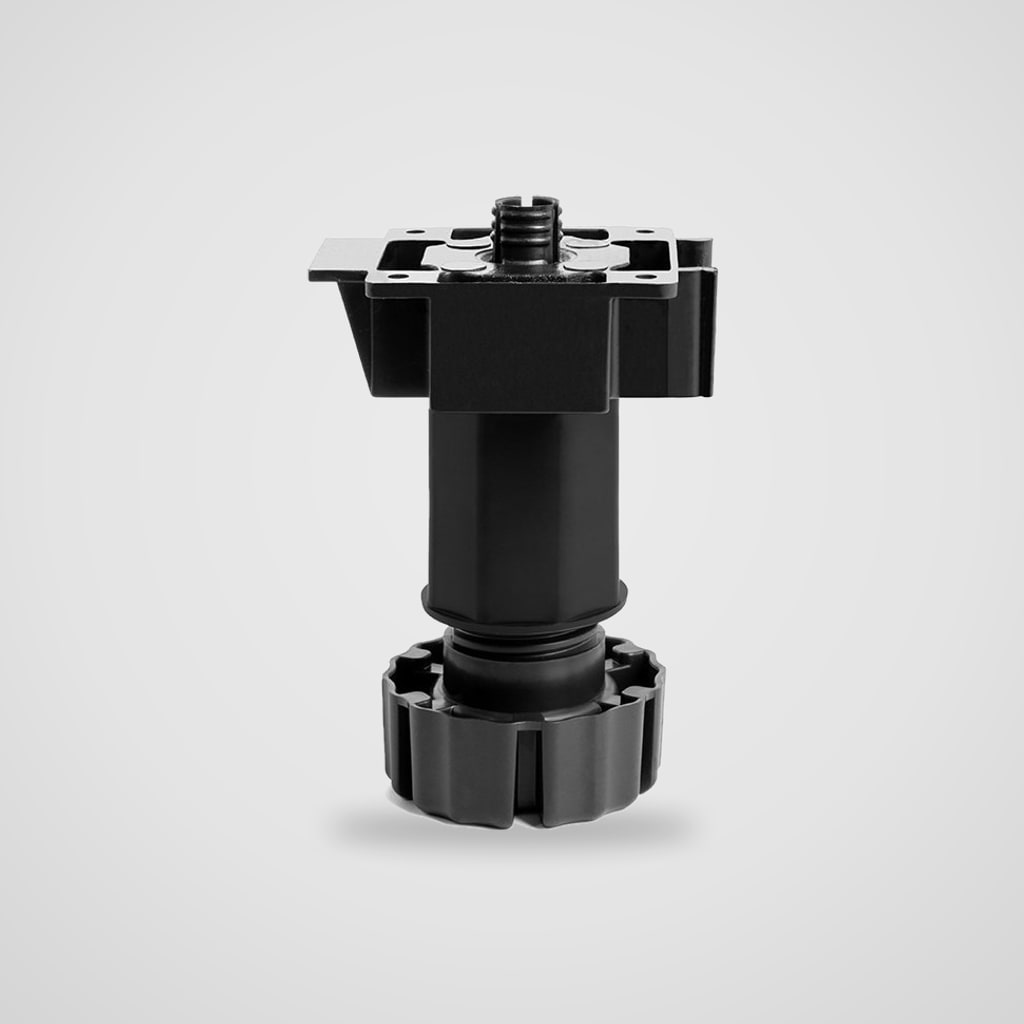 Patas regulables para muebles de cocina, base Ø 57 mm
