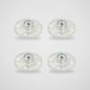 Placas de montaje redondas para patas de mesa M8 y M10 – 4 uds