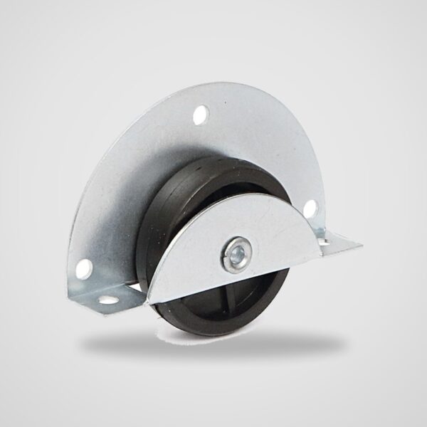 Ruedas guía de 45 mm con placa para puerta corredera